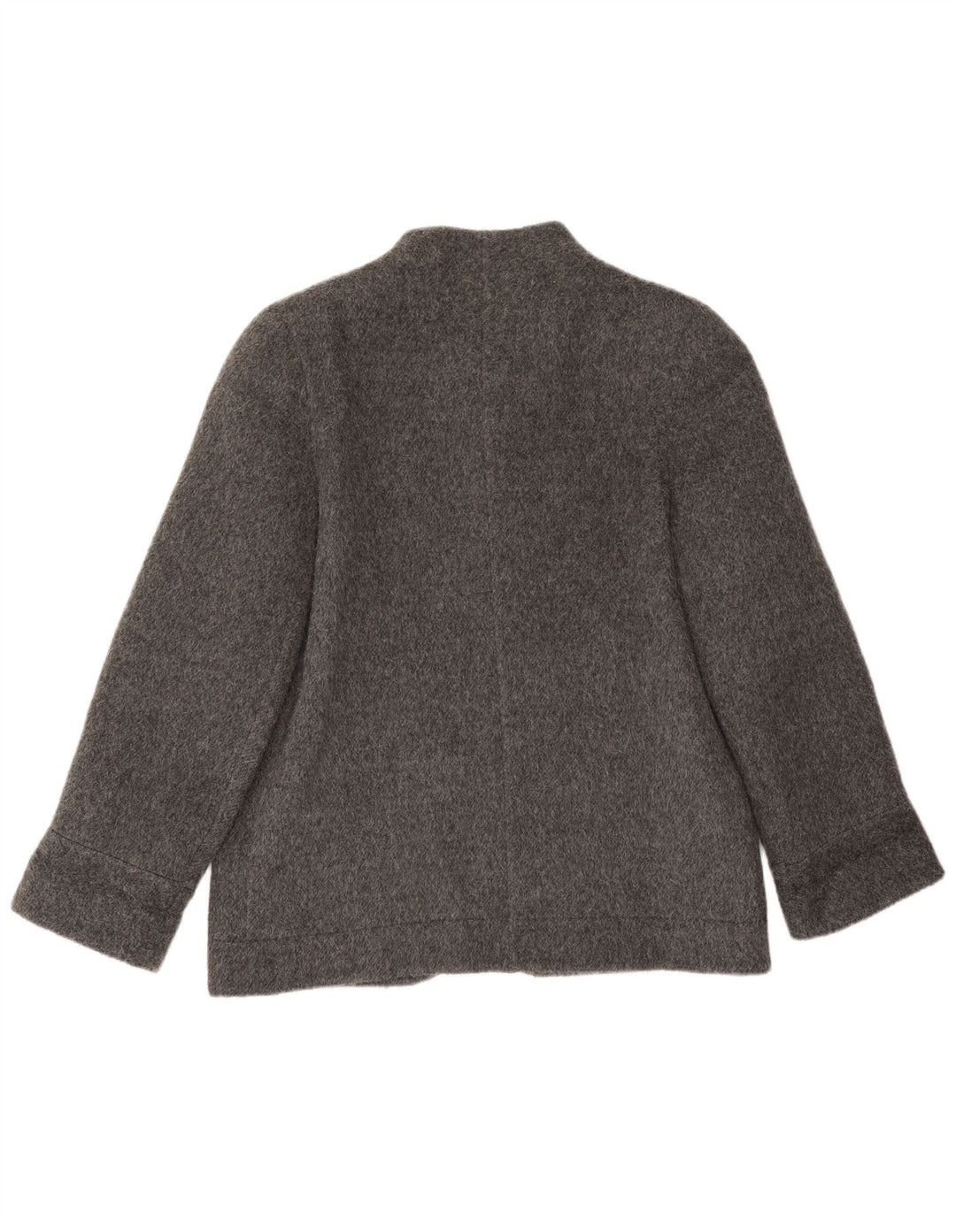 Vintage Damen 4-Knopf-Blazerjacke UK 14 Large Grau