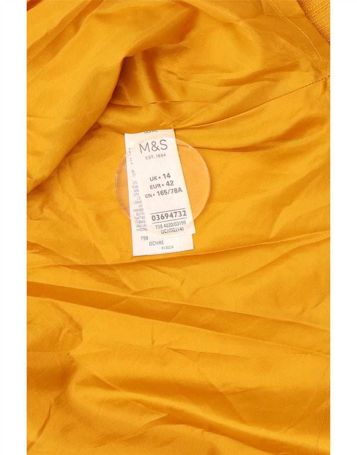 Marks & Spencer Damen Cargorock UK 14 Large W34 Gelb Polyester