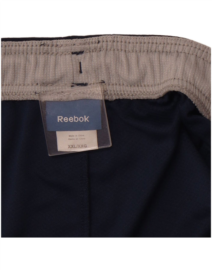 REEBOK Herren Sportshorts 2XL Marineblau Polyester