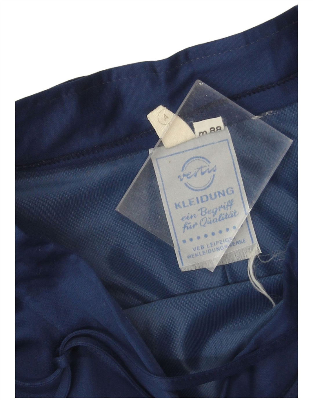 Vintage Damen Asymmetrischer Rock W26 Small Navy Blue