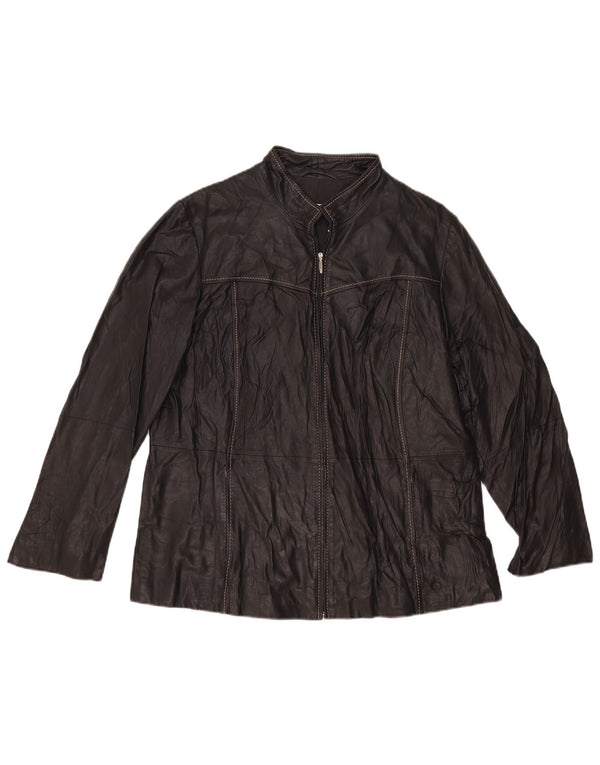 Persona Damen Lederjacke Größe 21 Medium Schwarz