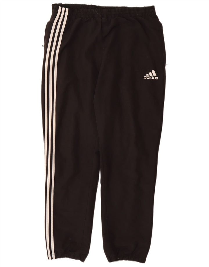 ADIDAS Mens Tracksuit Trousers Joggers UK 40/42 Medium  Black Polyester