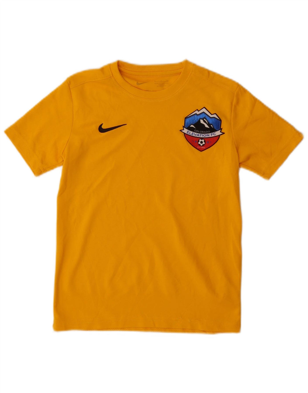 Nike Dri Fit Grafik-T-Shirt für Jungen, 8–9 Jahre, Größe S, Gelb, Polyester