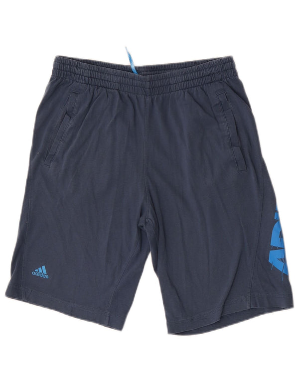 Adidas Jungen Graphic Sport Shorts 13-14 Jahre Marineblaue Baumwolle