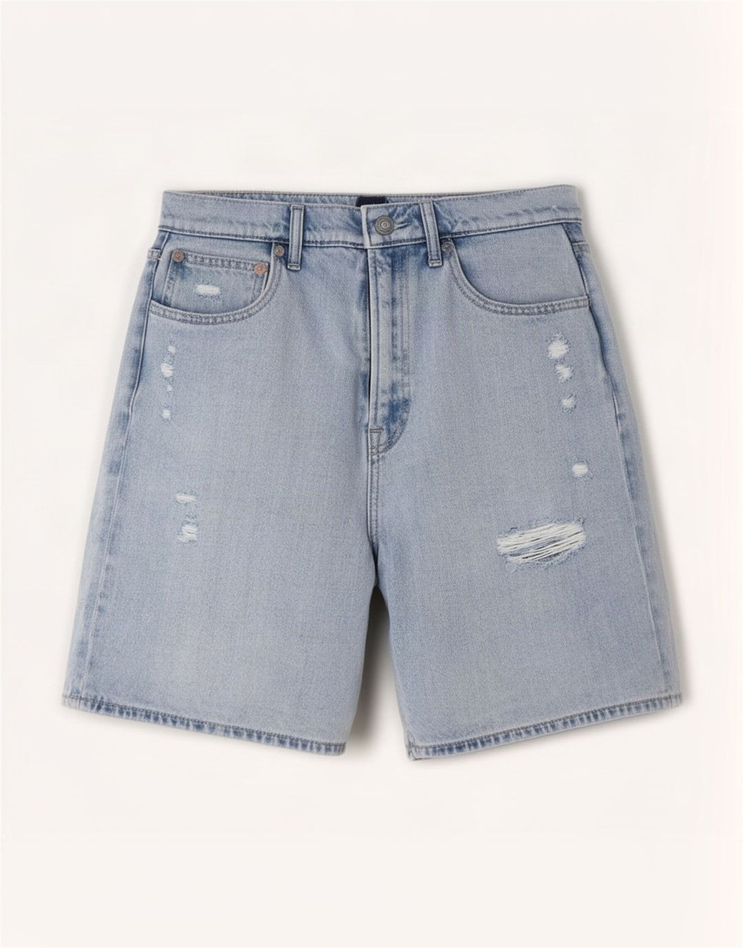 Gap Distressed Denim-Shorts für Damen, mittelgroß, W28, blaue Baumwolle
