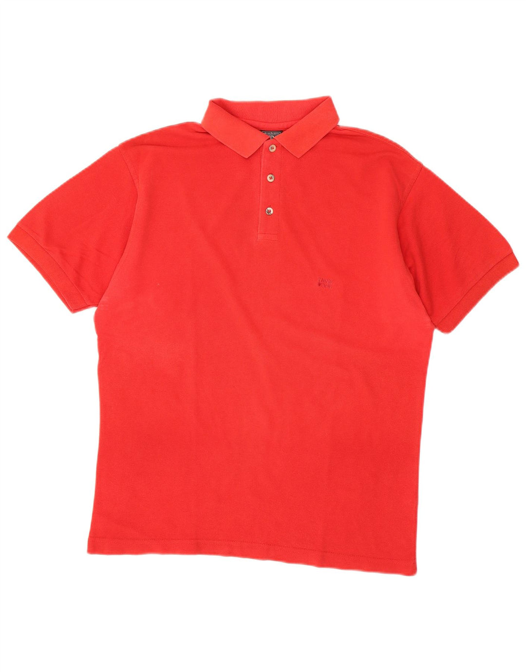 Think Pink Herren-Poloshirt, kleine rote Baumwolle
