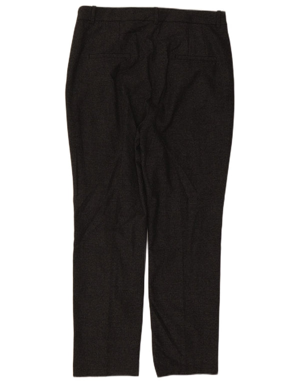 Gerade Anzughose für Damen von Zara, EU 44, XL, W34, L28, Schwarz mit Hahnentrittmuster