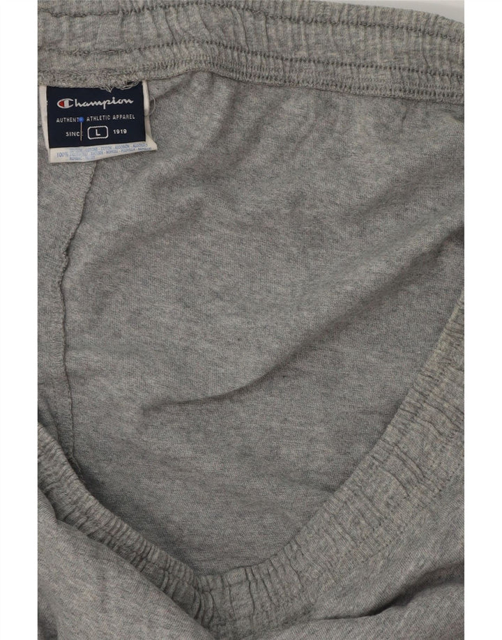 CHAMPION Herren-Sportshorts, groß, graue Baumwolle