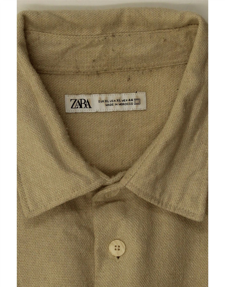 Zara Herren Hemd XL Beige