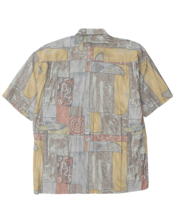 C.C.CONCORD Herren-Kurzarmhemd, groß, mehrfarbig, geometrisch