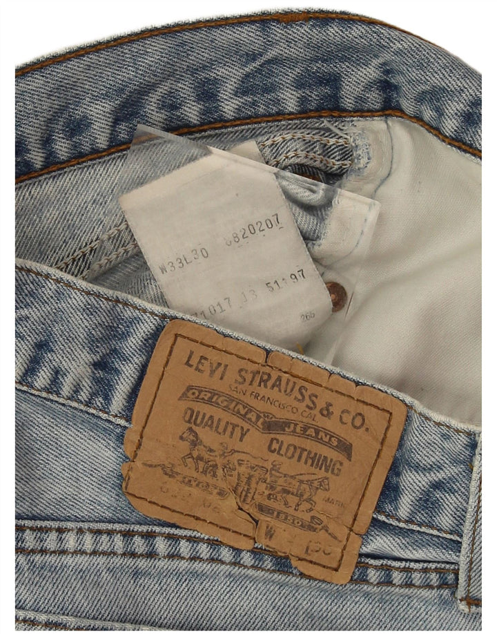 Levi's Damen-Jeansshorts W33, große blaue Baumwolle