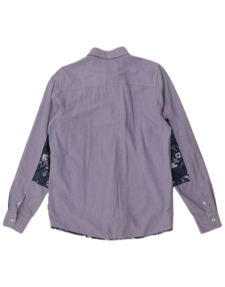 Carhartt Slim-Hemd für Herren, klein, Blau, Colourblock-Baumwolle