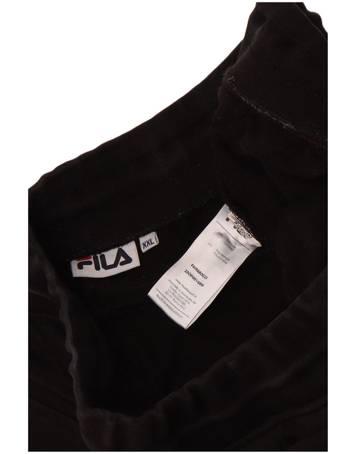 Fila Herren-Trainingshose 2XL, schwarze Baumwolle