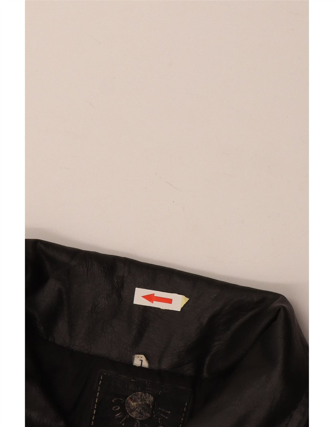 VINTAGE Damen Graphic Oversized Bikerjacke UK 16 Large Schwarz