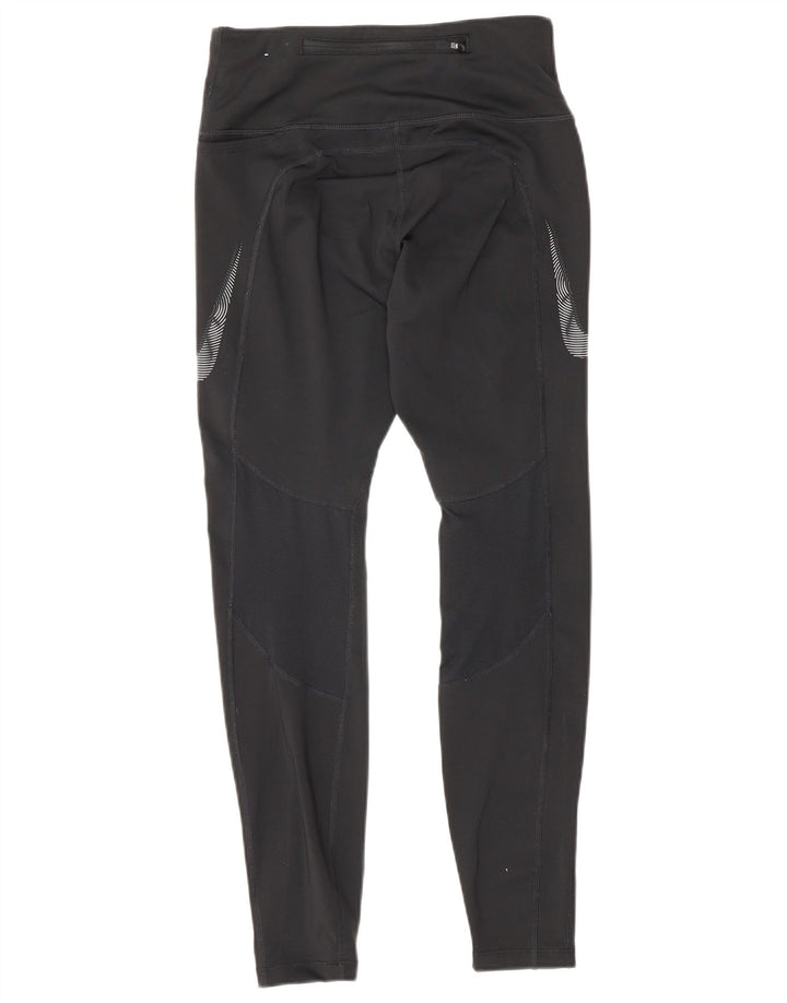 Nike Damen Dri Fit Leggings UK 8 Small Schwarz Colourblock Polyester