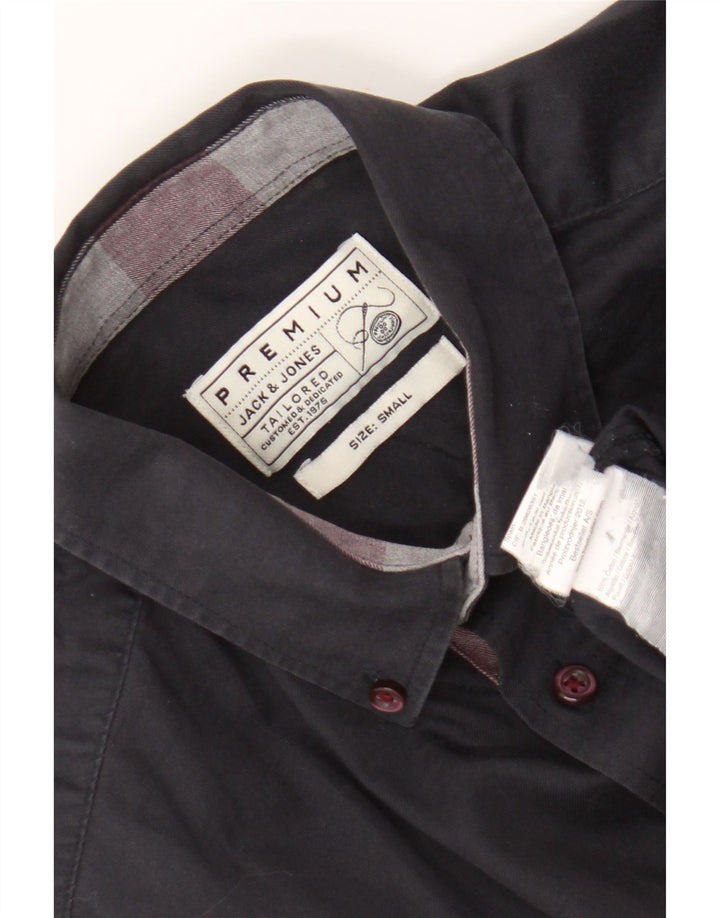 Jack & Jones Herren-Hemd, klein, marineblau, Baumwolle