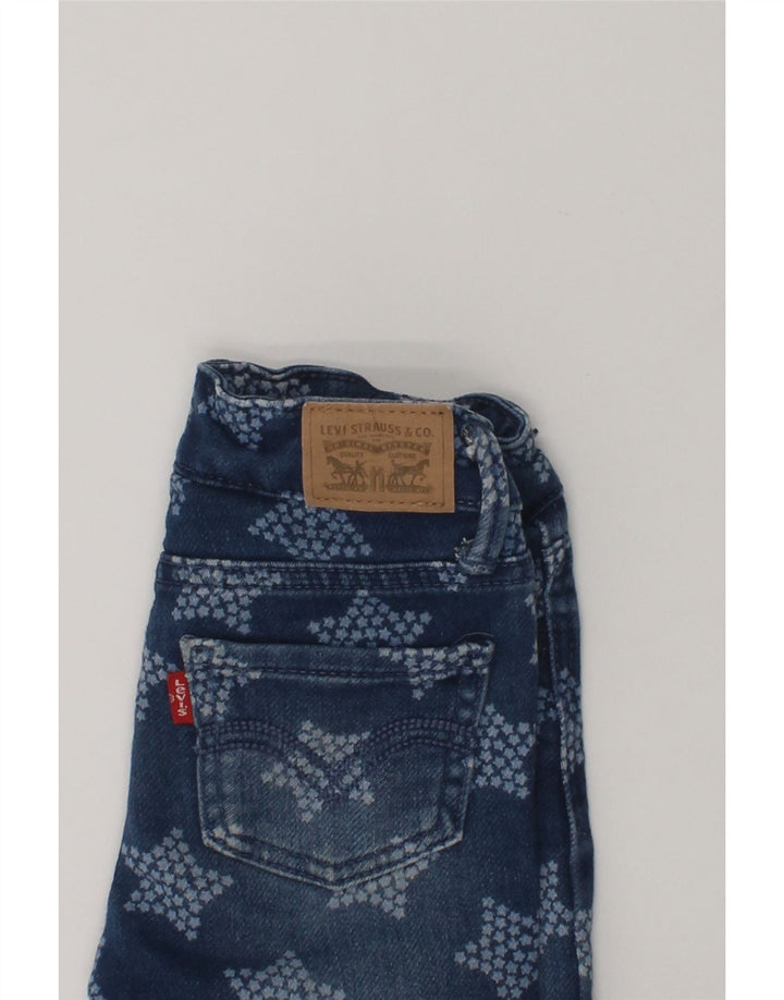 LEVI'S Girls Graphic Denim Shorts 3-4 Years W18  Blue Cotton | Vintage Levi's | Thrift | Second-Hand Levi's | Used Clothing | Messina Hembry 