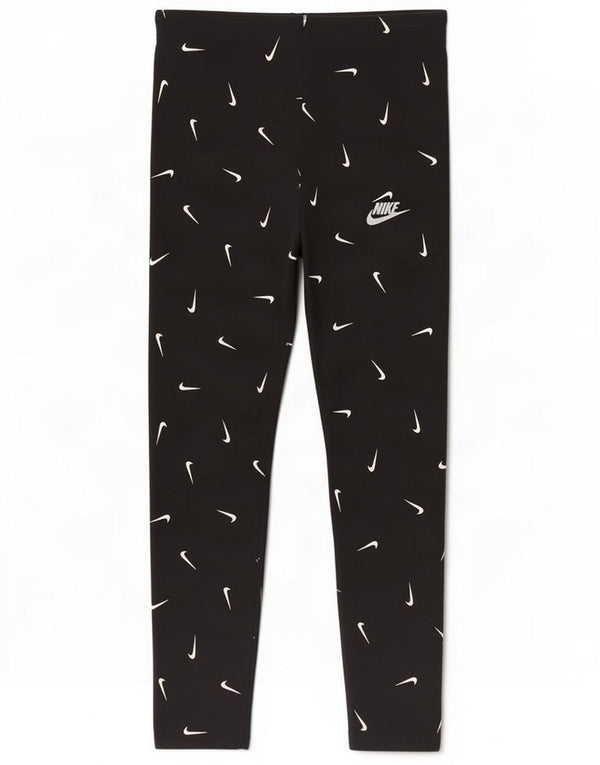 Nike Tight Fit Grafik-Leggings für Mädchen, 13–14 Jahre, XL, schwarze Baumwolle