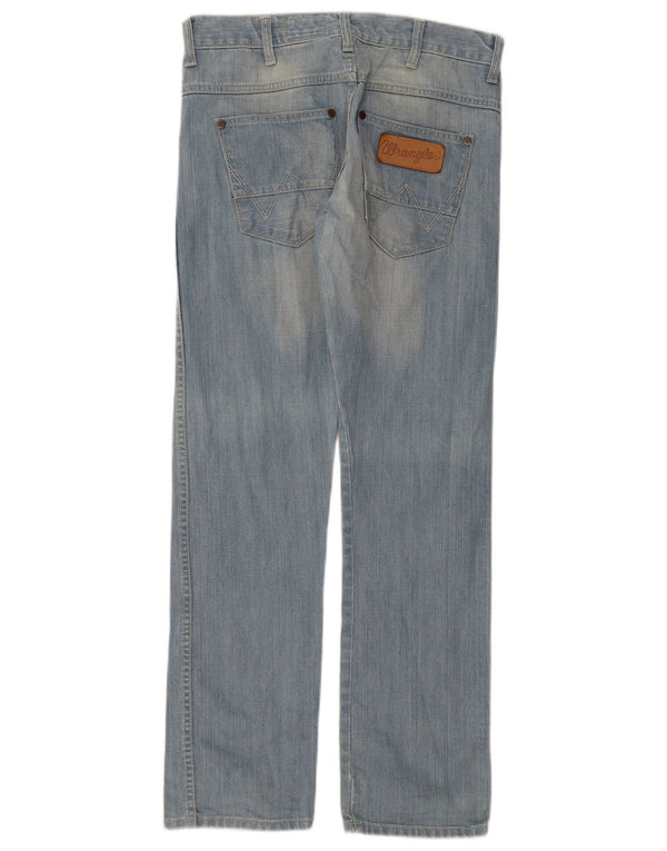 Wrangler Damen Straight Jeans W31 L32 Blaue Baumwolle