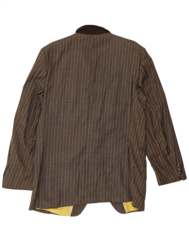 Tommy Hilfiger Herren-Blazer mit 2 Knöpfen, IT 52 XL, braun gestreift, Viskose
