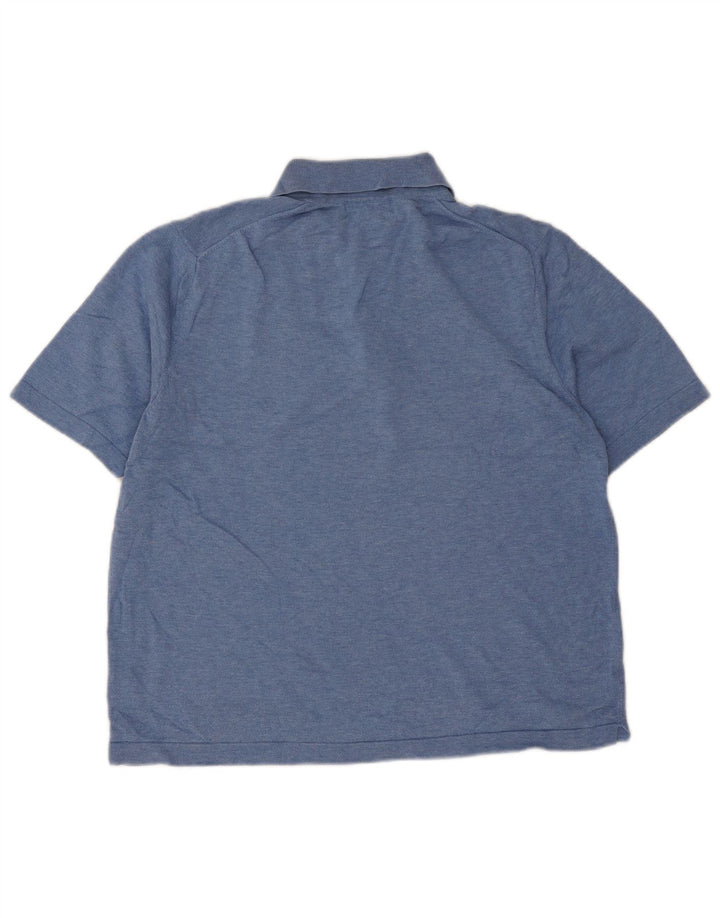 Brooks Brothers Herren-Poloshirt aus mittelblauer Baumwolle