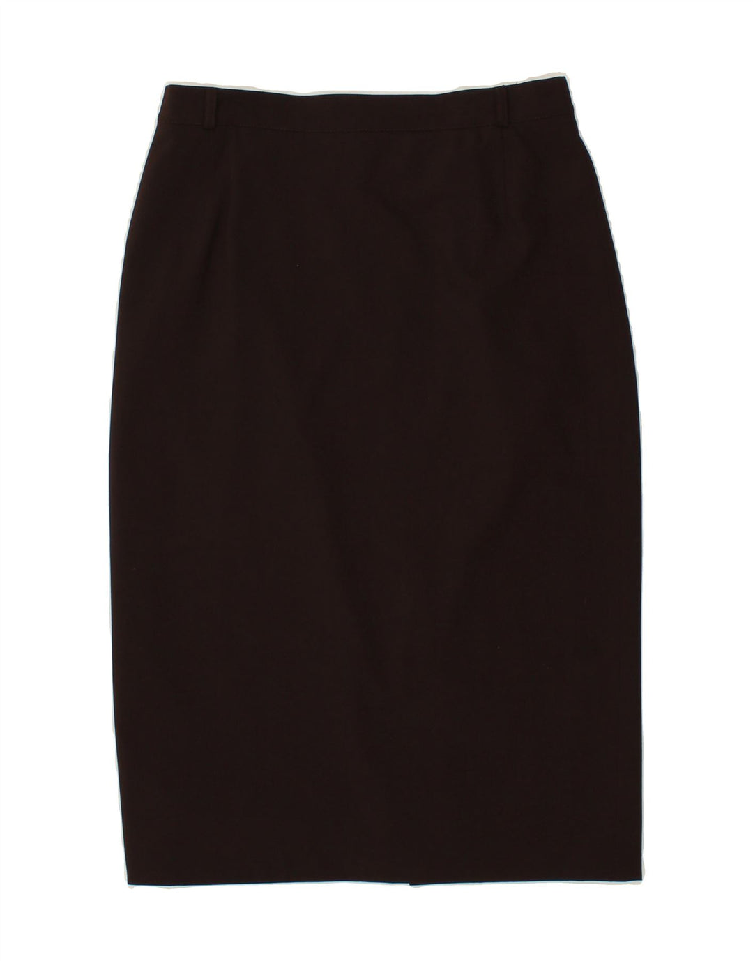 VINTAGE Womens Midi Skirt UK 14 Medium W30  Brown Polyester Vintage Vintage and Second-Hand Vintage from Messina Hembry 