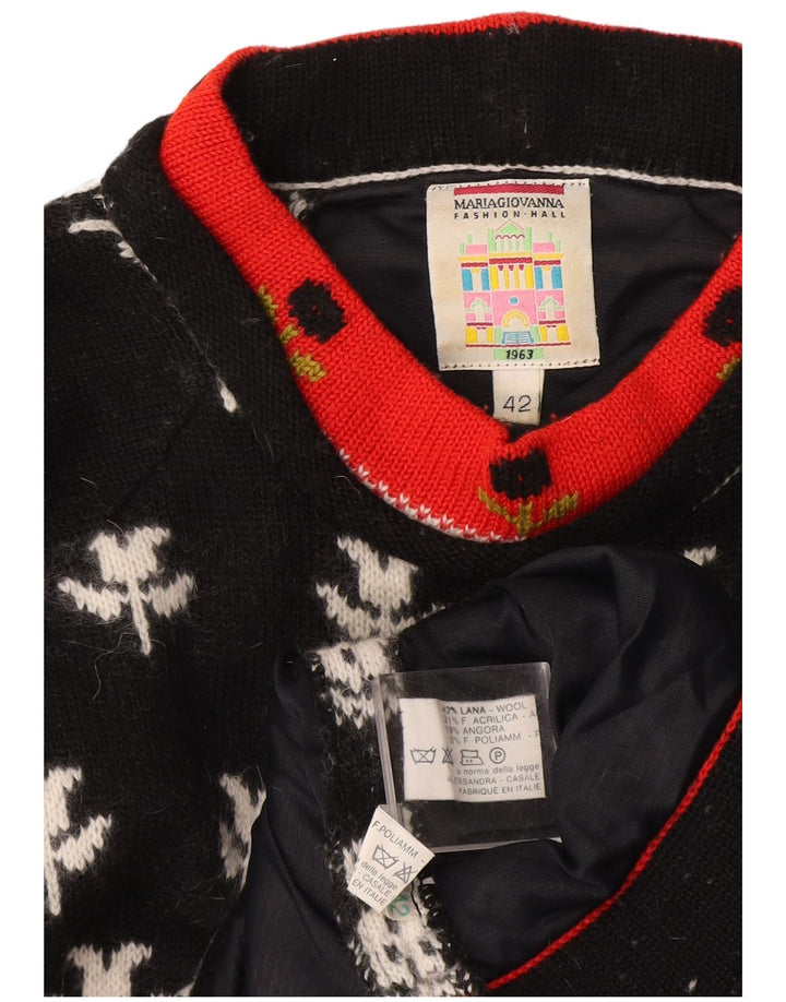 Maria Giovanna Damen Rollkragenpullover Pullover IT 42 Medium Schwarz
