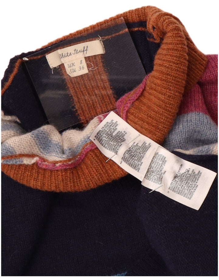 WHITE STUFF Rollkragenpullover für Damen, Gr. 8, Größe S, Mehrfarbig