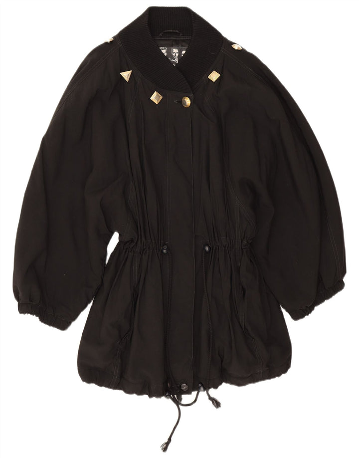 Ernestina Cerini Damen Mantel IT 44 Mittelschwarze Viskose