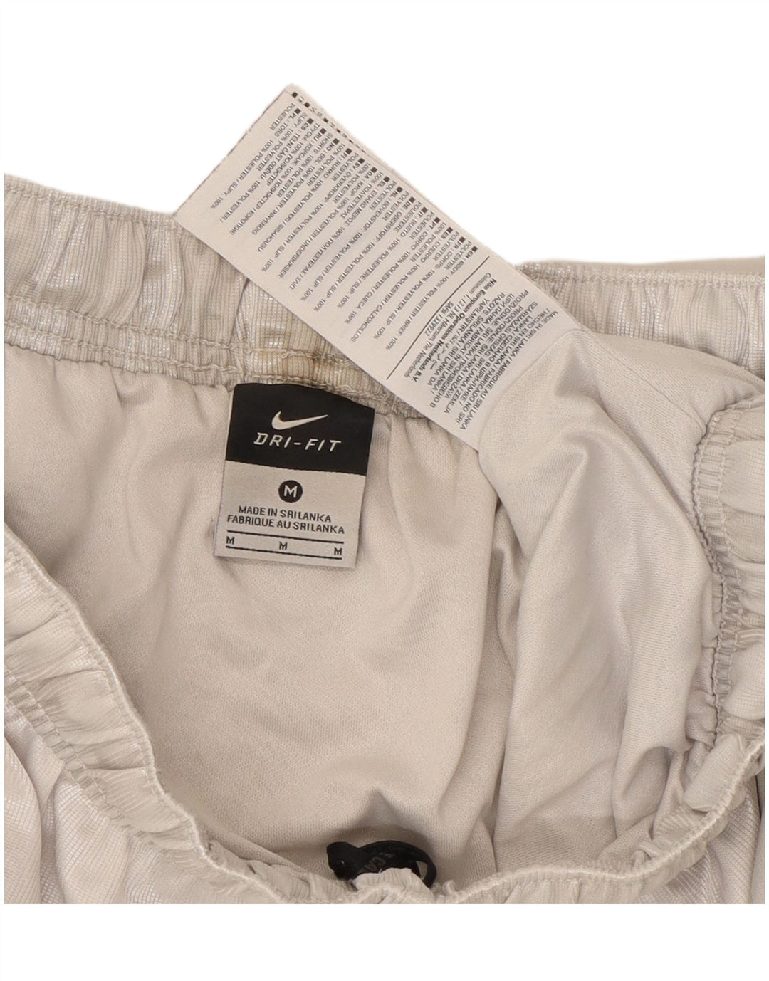 Nike Herren Dri Fit Sportshorts Mittelweißes gestreiftes Polyester
