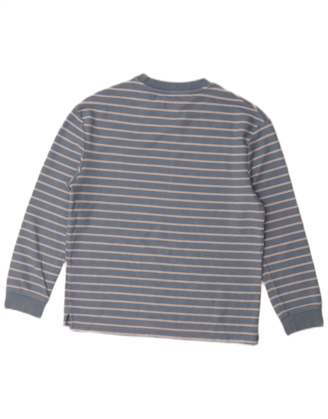 Marks & Spencer Langarmshirt für Jungen, 11–12 Jahre, blau gestreift, Baumwolle