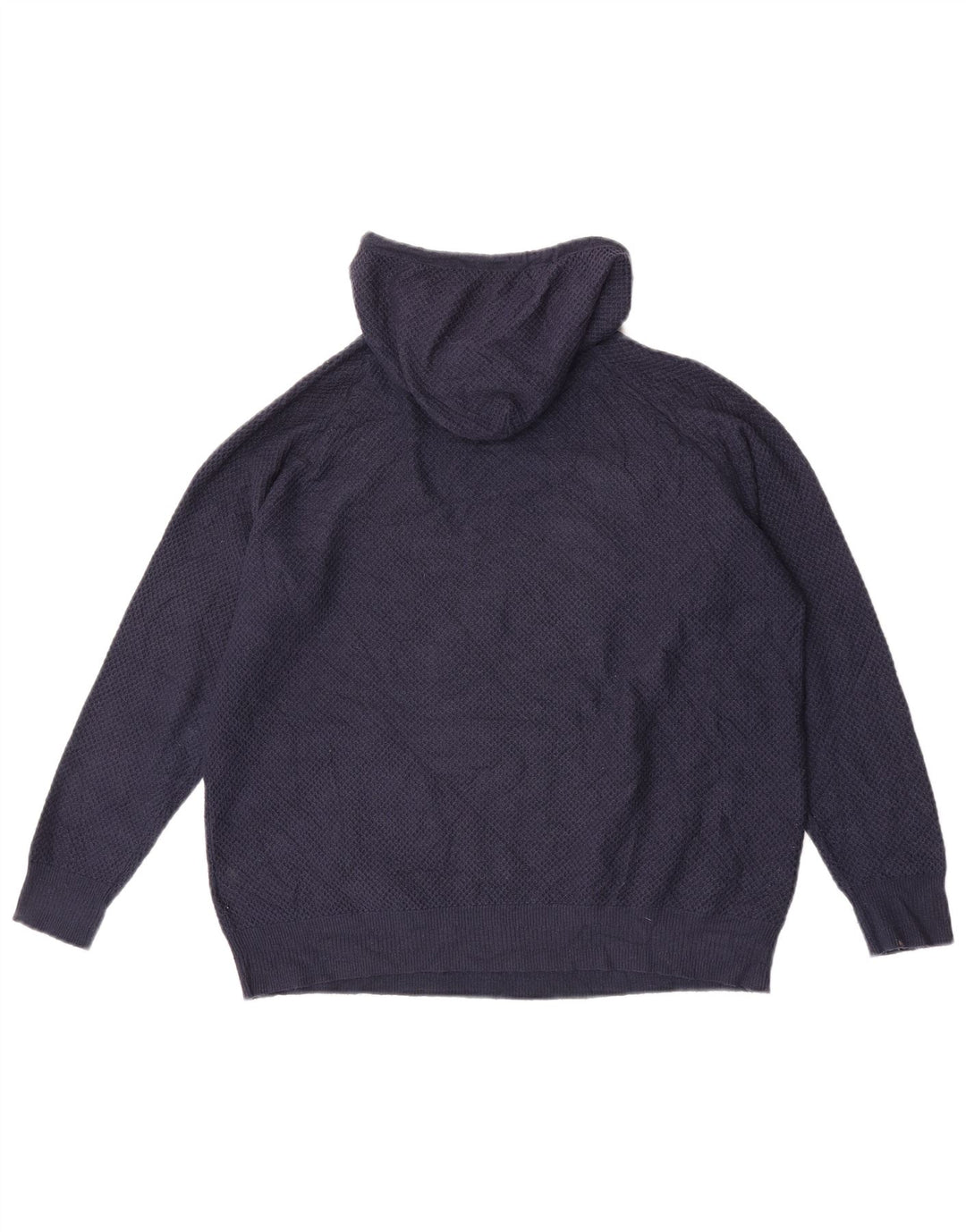 Marks & Spencer Damen Kapuzenpullover UK 14 Medium Marineblau Viskose