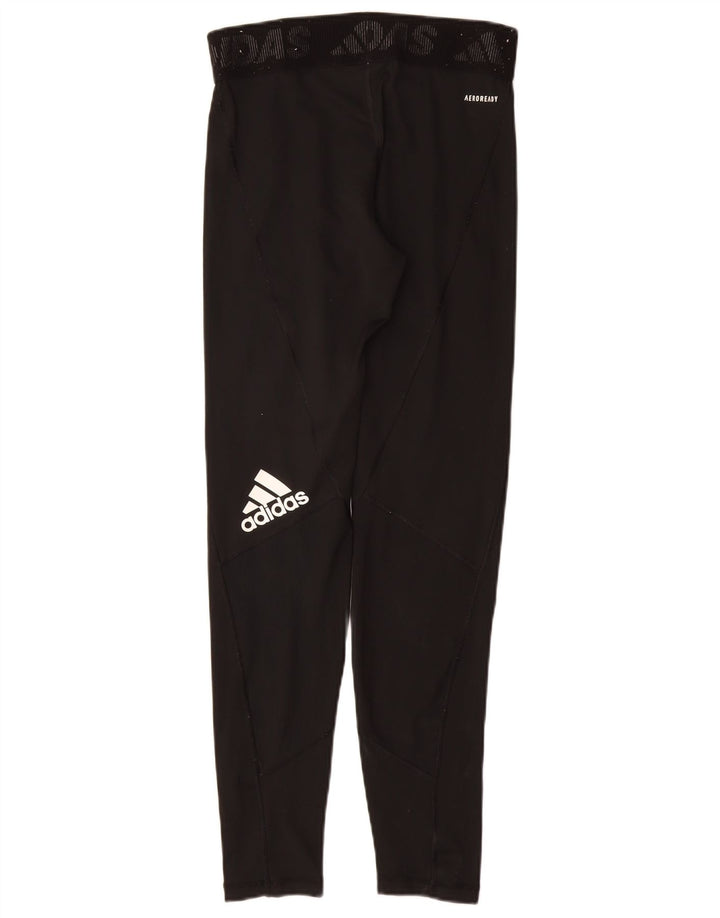 ADIDAS Girls Primegreen Graphic Leggings 14-15 Years  Black Vintage Adidas and Second-Hand Adidas from Messina Hembry 