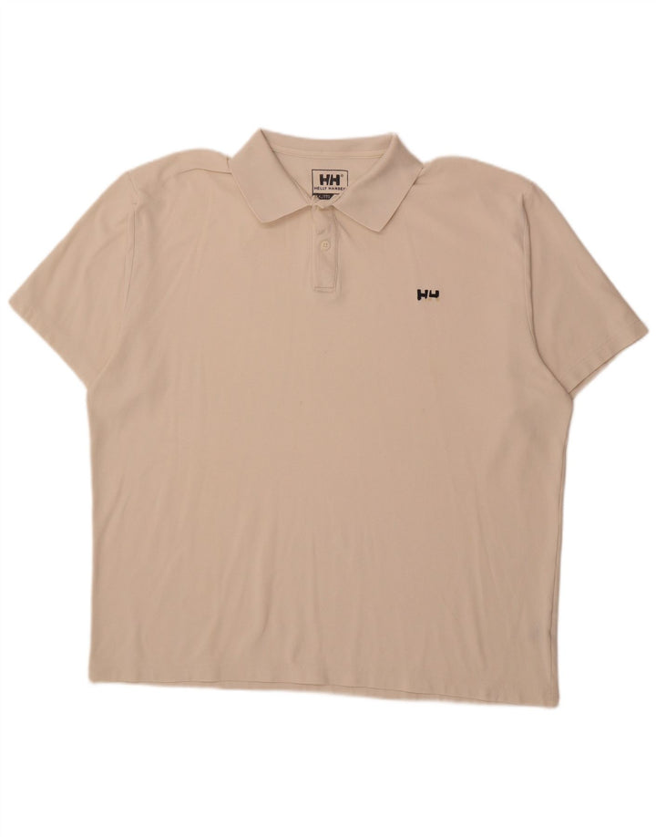 HELLY HANSEN Mens Polo Shirt 3XL Off White