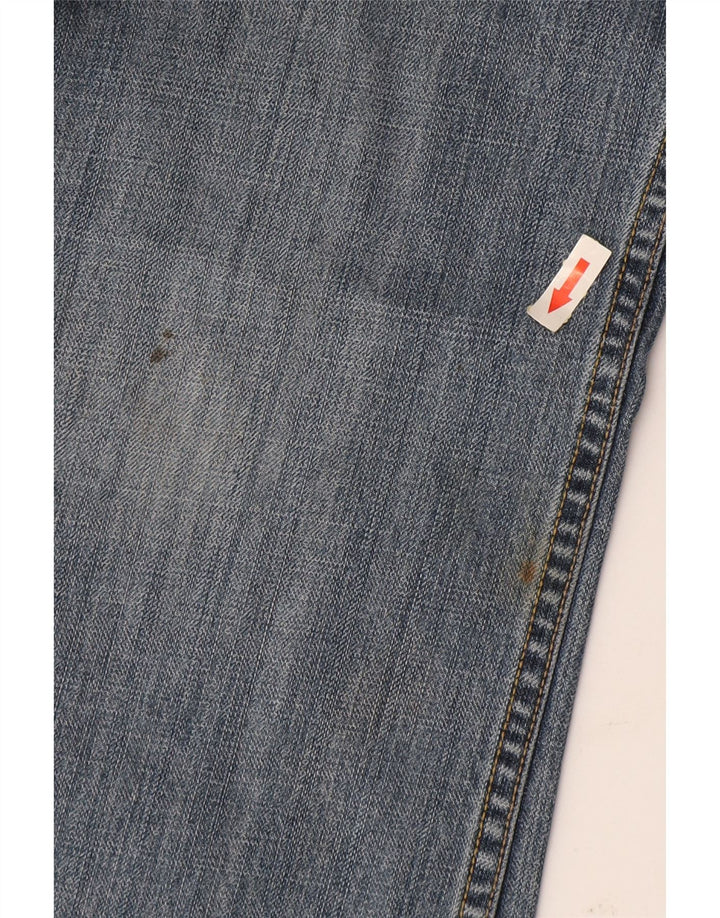 Levi's Damen 527 Bootcut-Jeans mit niedriger Taille, W32 L34, blaue Baumwolle