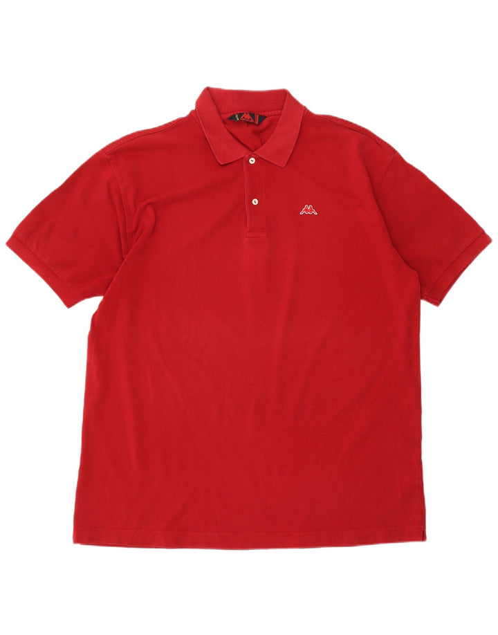 Kappa Herren Poloshirt 3XL rote Baumwolle