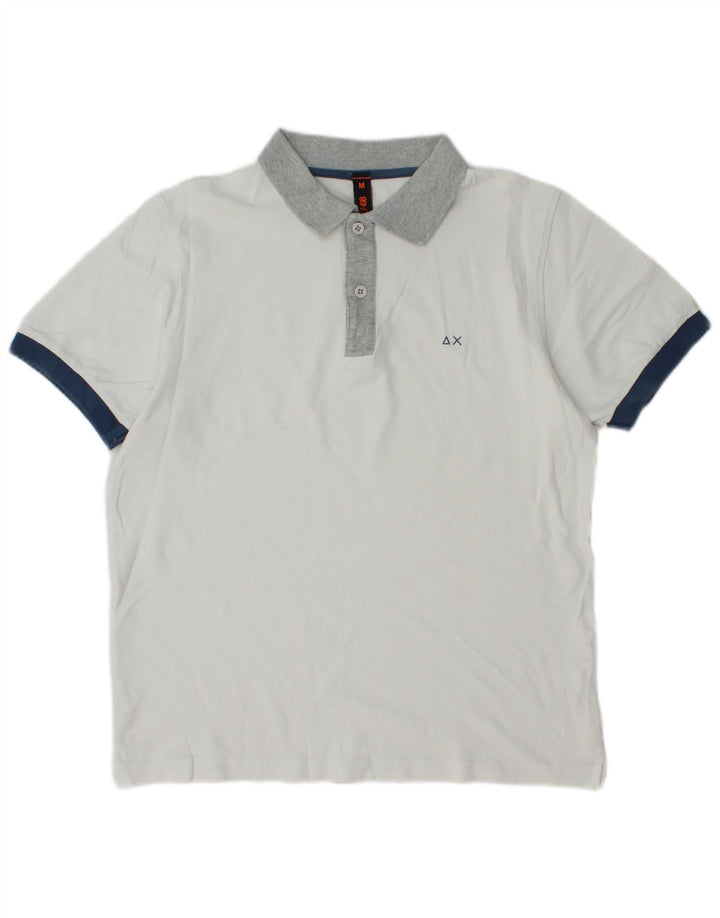 Sun68 Rugby-Poloshirt für Jungen, 13–14 Jahre, mittelweiße Baumwolle