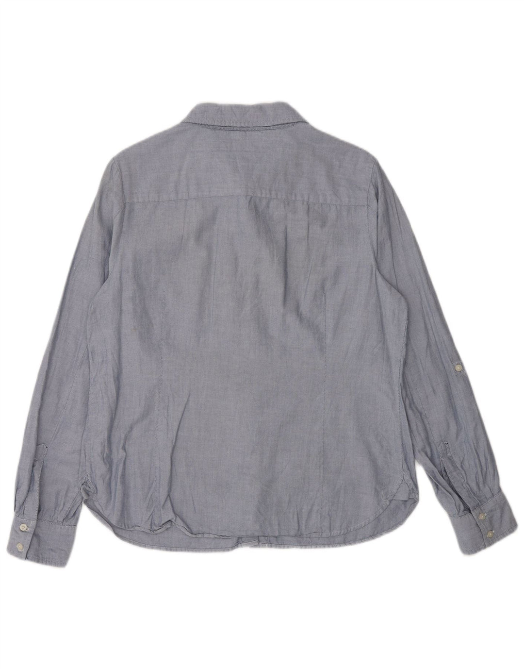 TOMMY HILFIGER Womens Shirt UK 14 Medium Blue Cotton