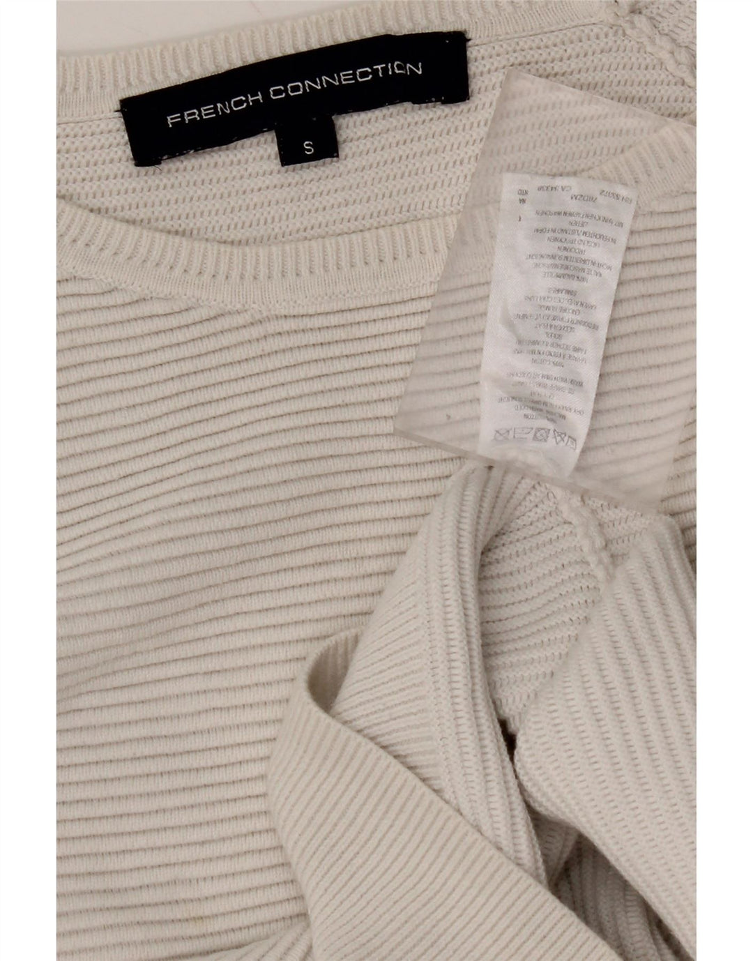 FRENCH CONNECTION Damen-Pullover mit U-Boot-Ausschnitt, Gr. 10, Größe S, Weiß