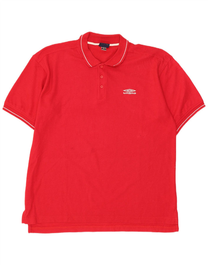 Umbro Herren Poloshirt XL Rot Polyester