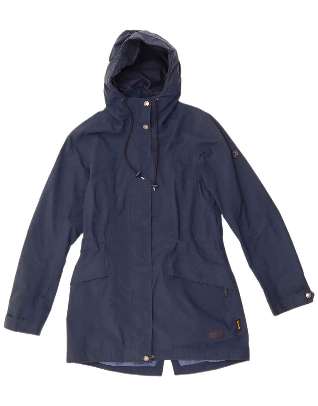 Jack Wolfskin Damen-Windbreakerjacke mit Kapuze, Gr. 8/10, Größe S, Marineblau