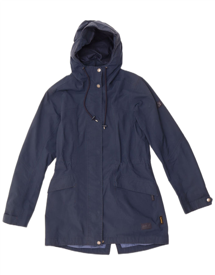 Jack Wolfskin Damen-Windbreakerjacke mit Kapuze, Gr. 8/10, Größe S, Marineblau