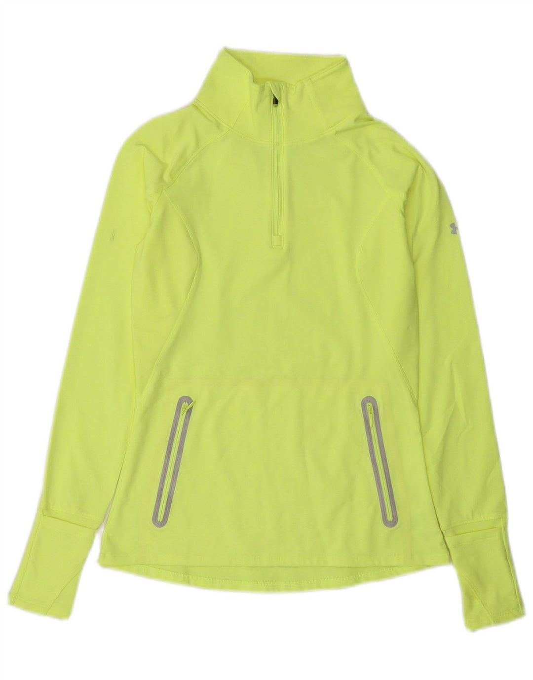 Under Armour Damen Cold Gear Pullover-Trainingsanzug-Oberteil, UK 8, Größe S, Gelb