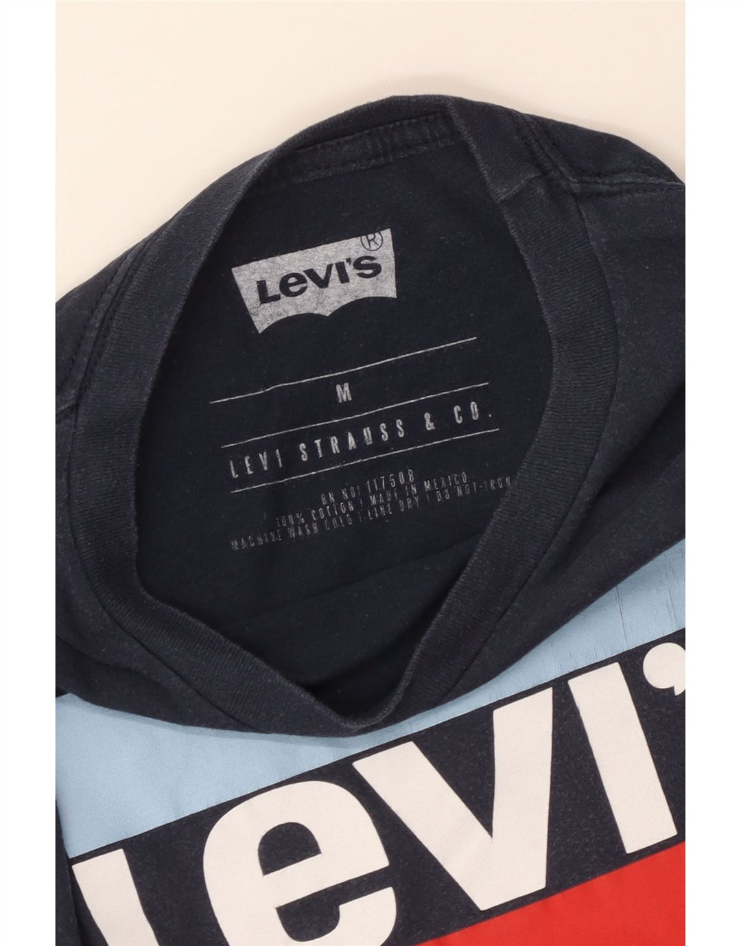 Levi's Herren-T-Shirt mit Grafik, mittelmarineblaue Baumwolle