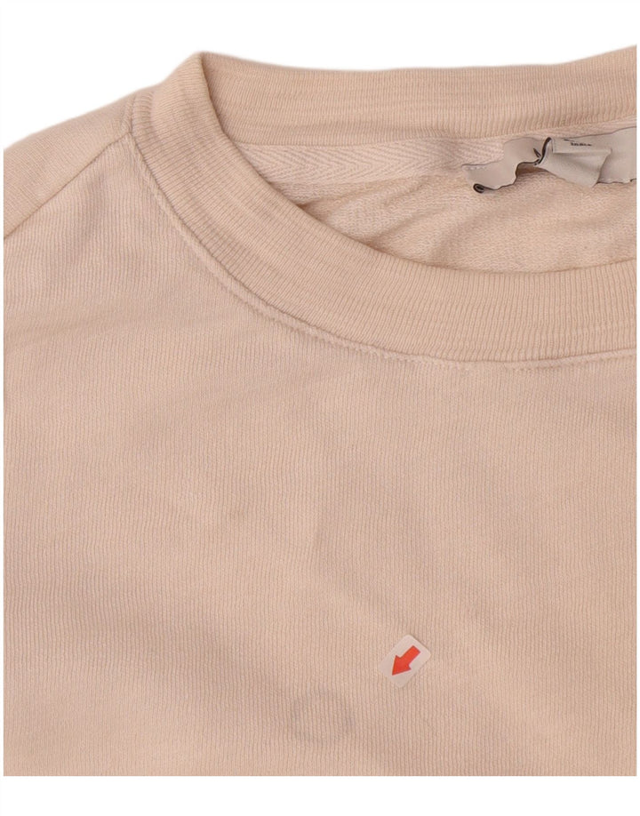 Marks & Spencer Damen Sweatshirt Pullover UK 16 Large Beige Tie Dye