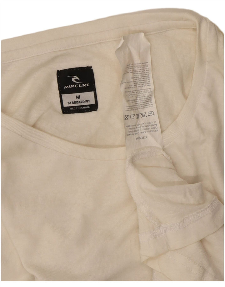 Rip Curl Herren-T-Shirt mit Standard-Passform, mittelweiße Colourblock-Baumwolle