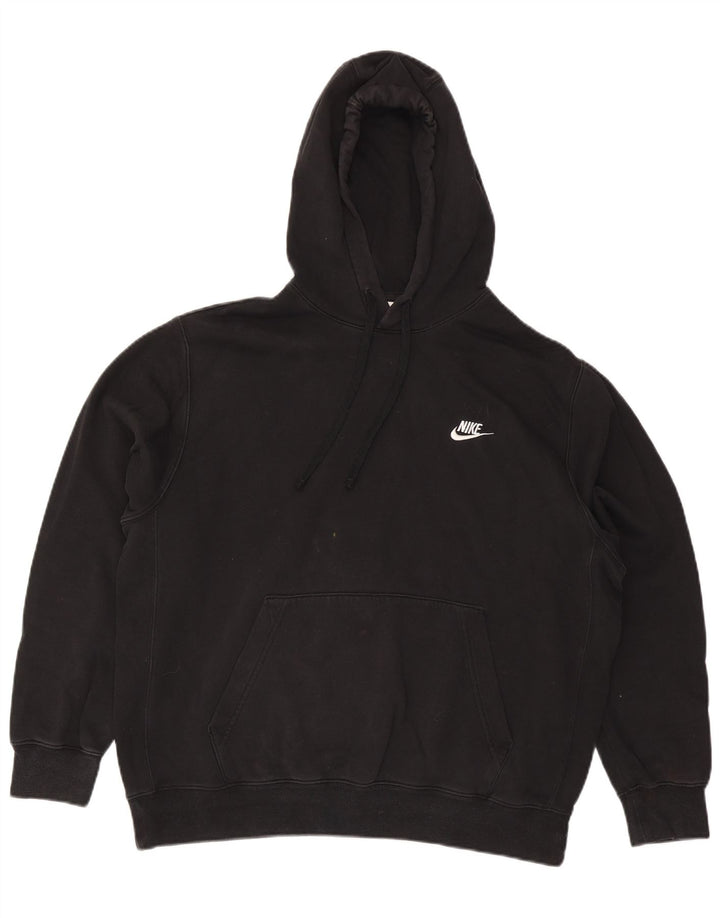 Nike Herren Kapuzenpullover, groß, aus schwarzer Baumwolle