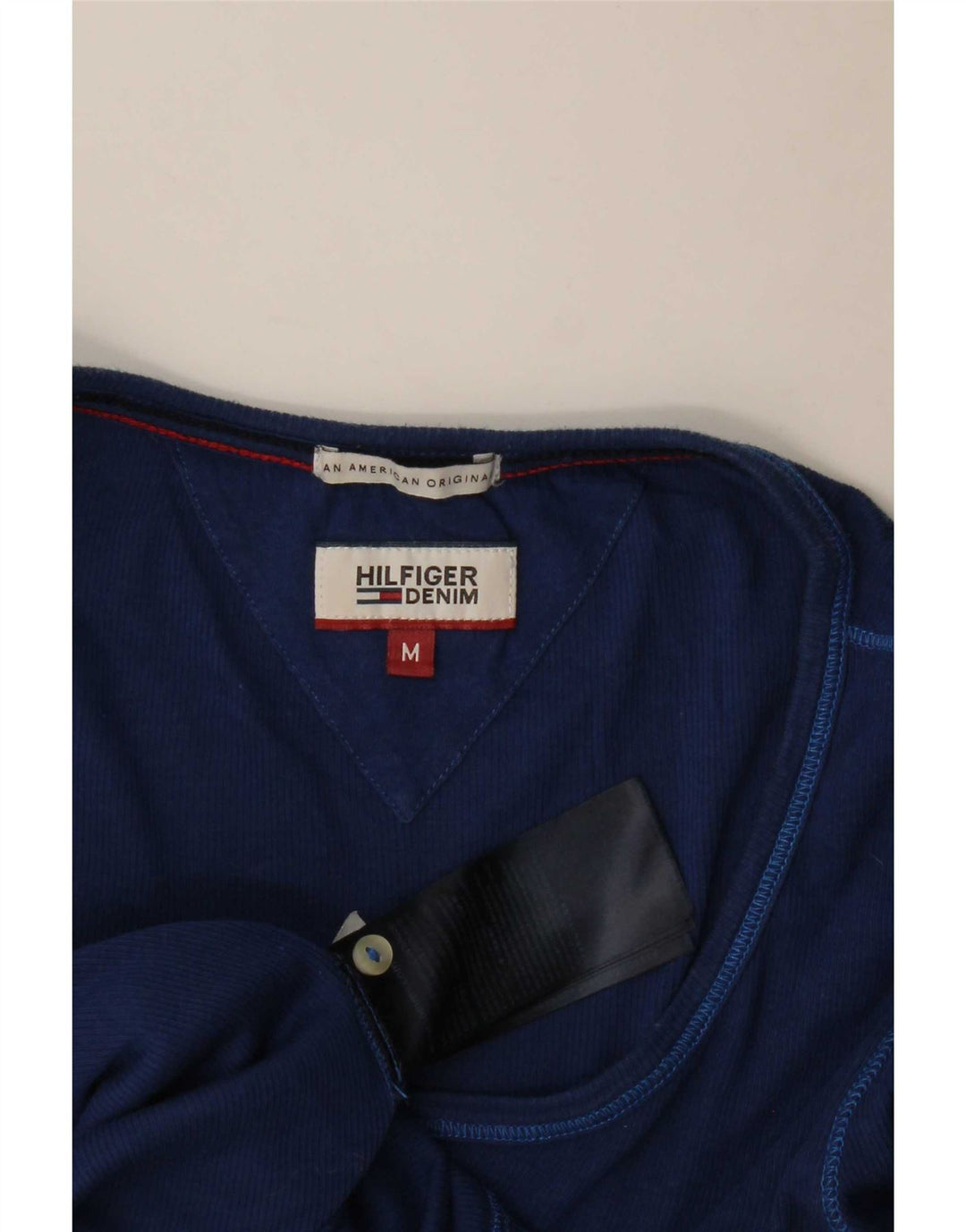 Tommy Hilfiger Damen Top Langarm UK 12 Medium Marineblau
