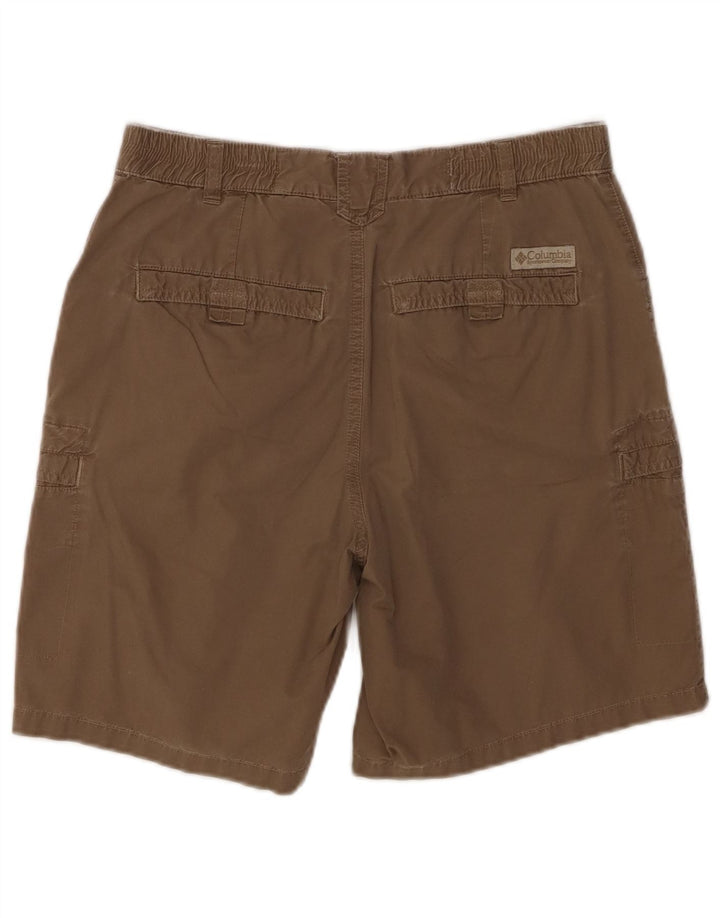 COLUMBIA Damen Cargoshorts US 9 Medium W28 Braune Baumwolle