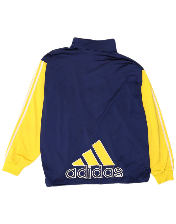 Adidas Herren-Trainingsanzugoberteil mit Grafik, UK 48/50, XL, Marineblau, Farbblock